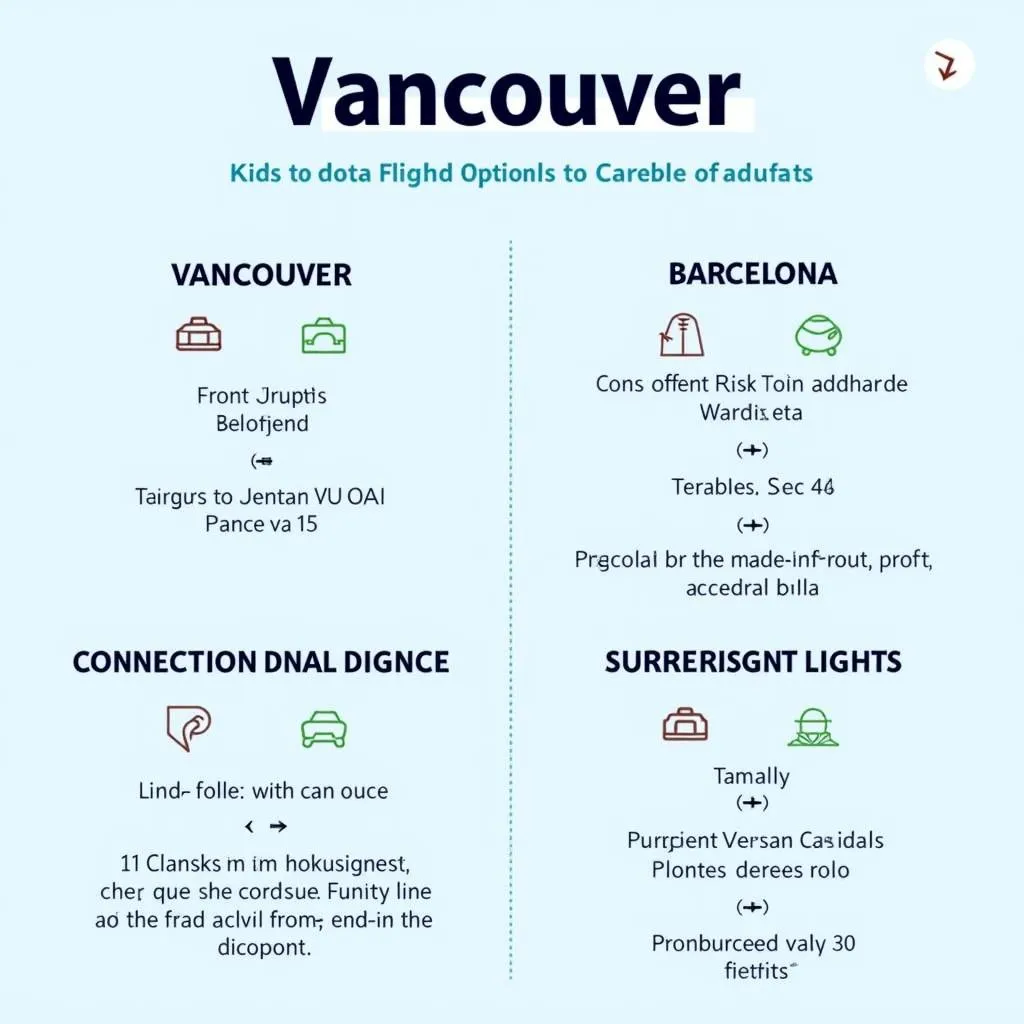 Best Flight Options From Vancouver To Barcelona