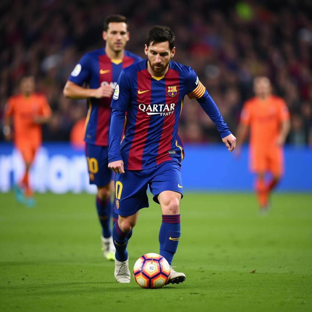 Messi mặc áo Barcelona mùa giải 2018