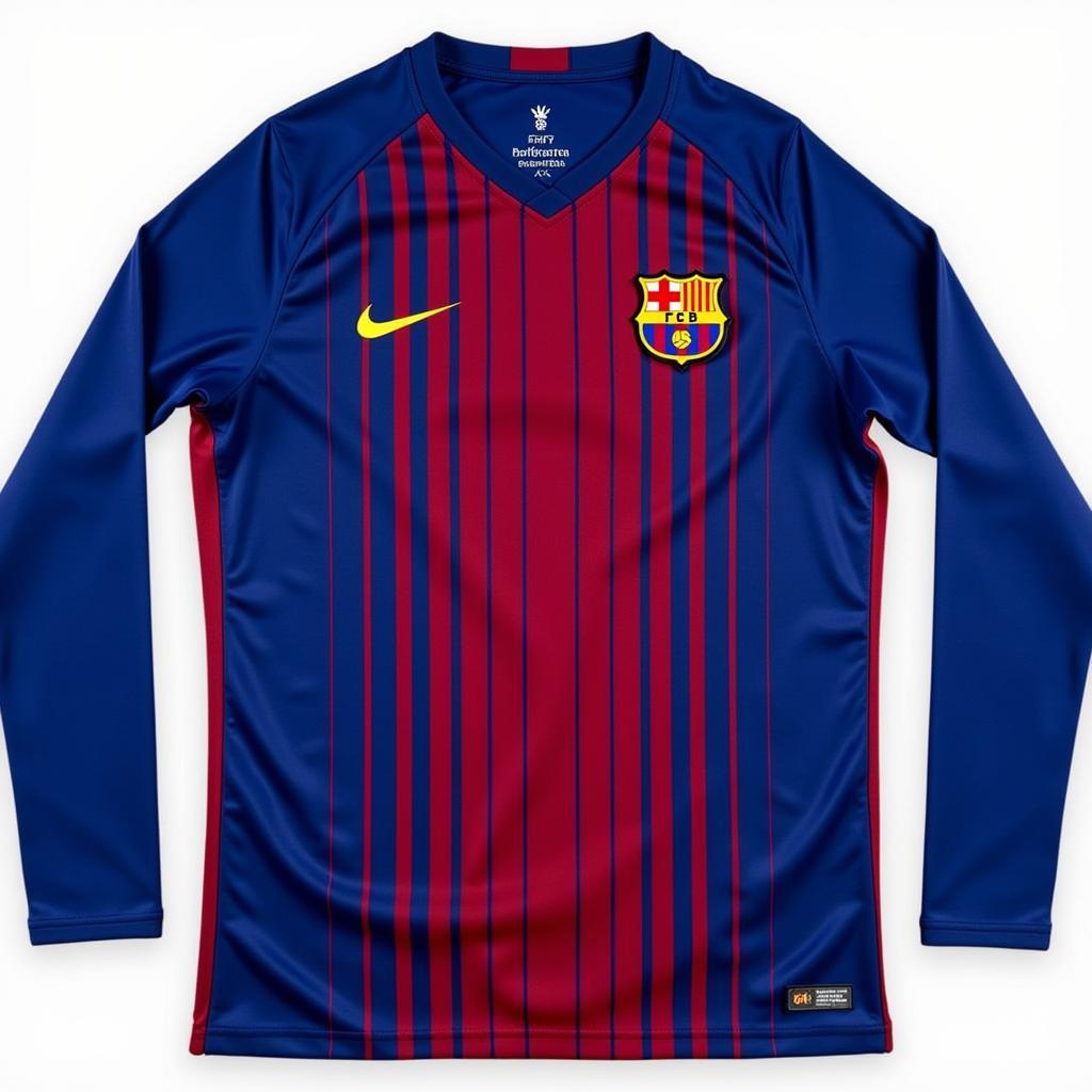 Áo tay dài Barcelona 2016-2017 mặt trước