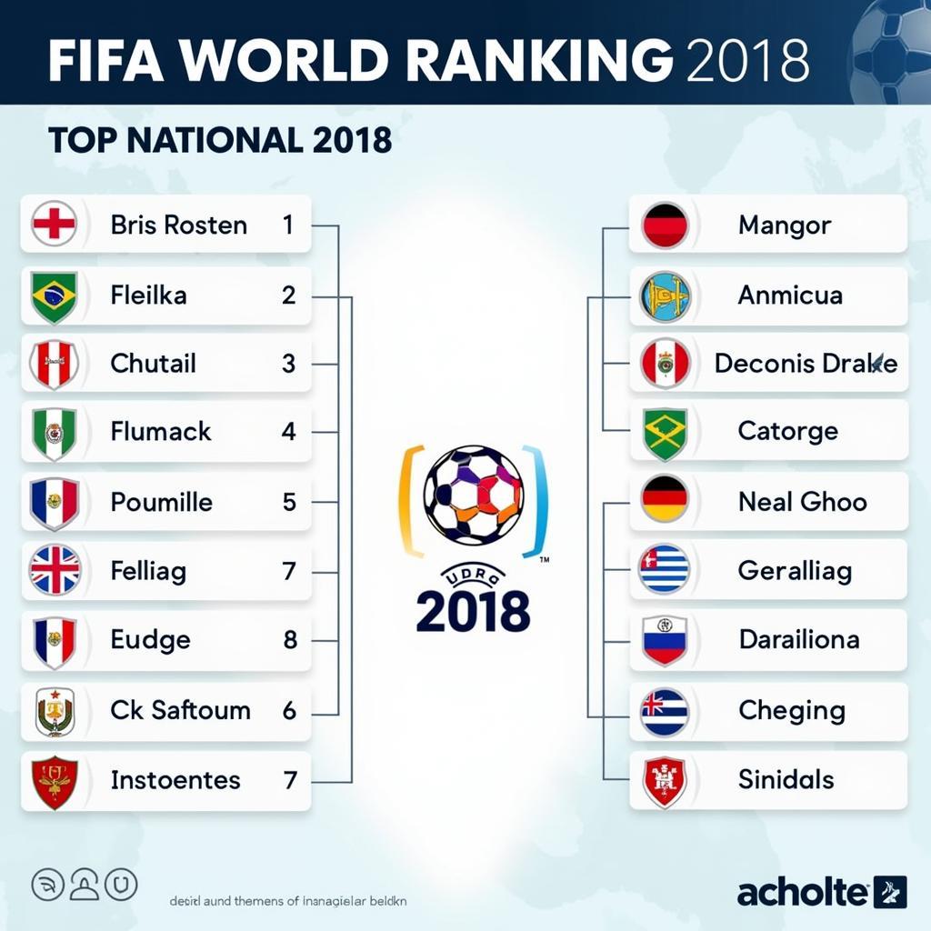 Bảng xếp hạng bóng đá FIFA 2018: Top 10 đội tuyển mạnh nhất thế giới