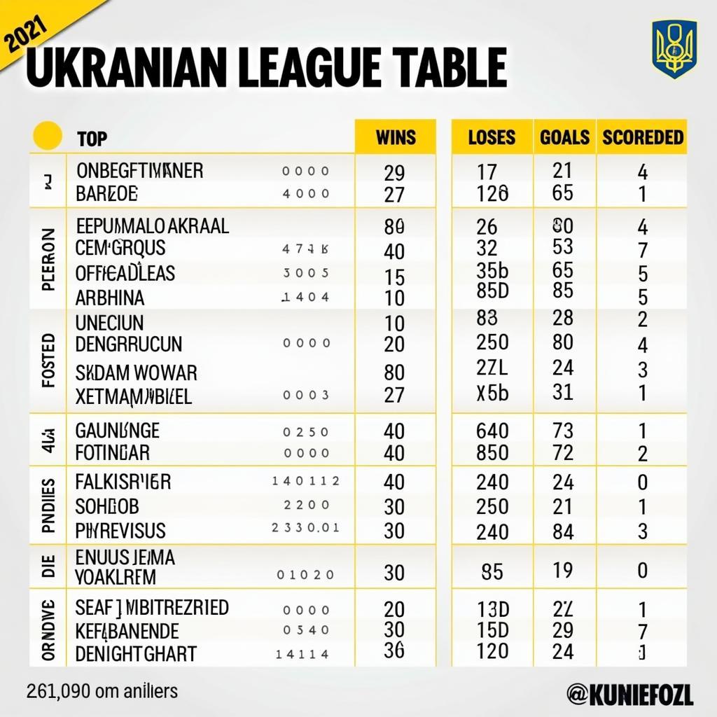 Phân tích Chi Tiết Bảng Xếp Hạng Bóng Đá Ukraine