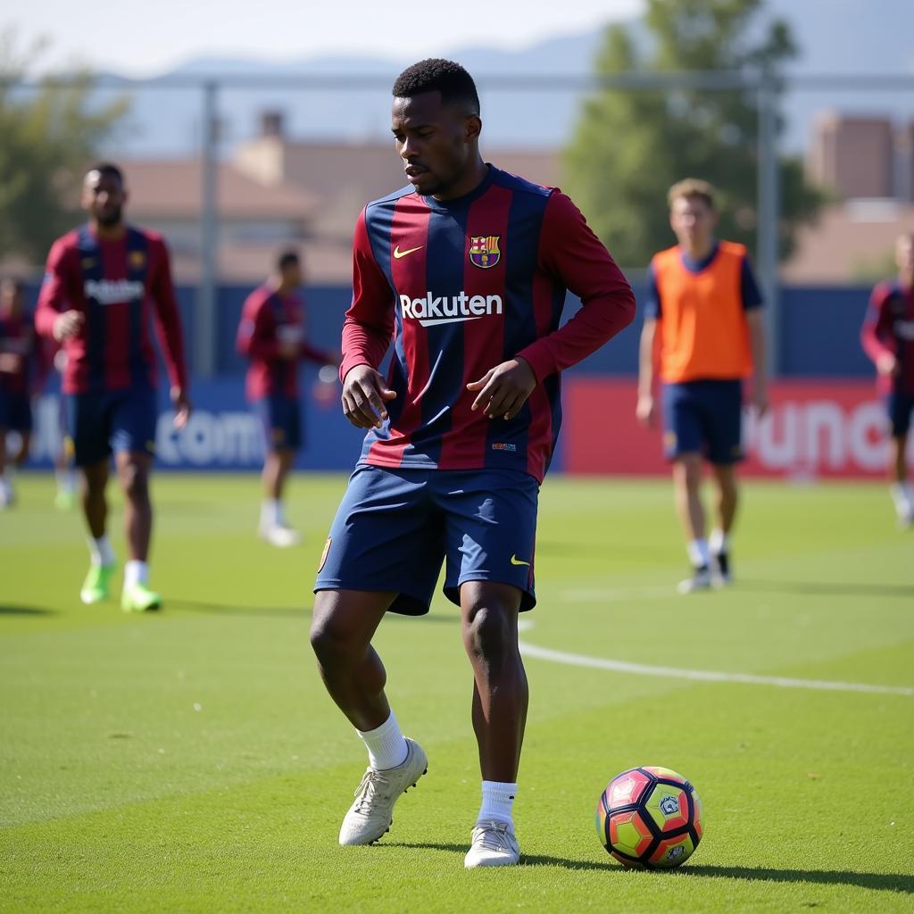 Nicolau tập luyện cùng Barcelona B