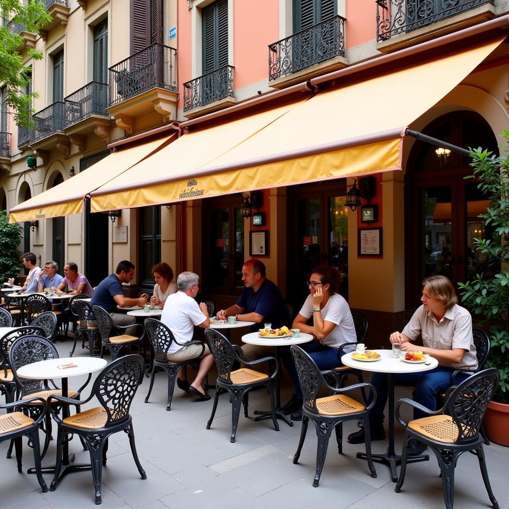 Outdoor Cafe in Barcelona