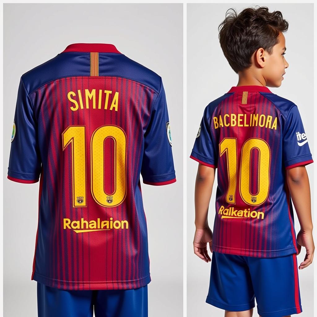 Áo Barcelona Drakt Junior Chính Hãng