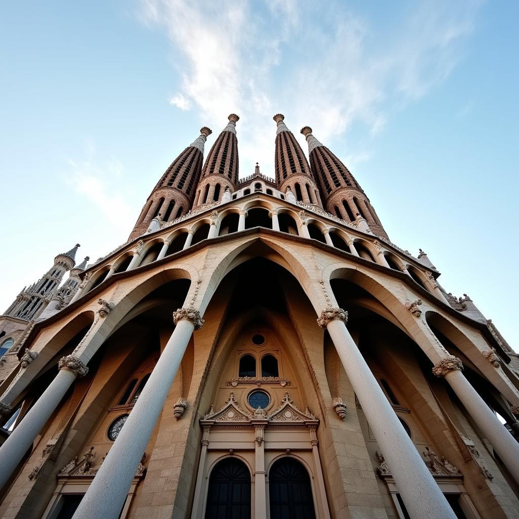 Kiến trúc độc đáo của Barcelona Sagrada Familia