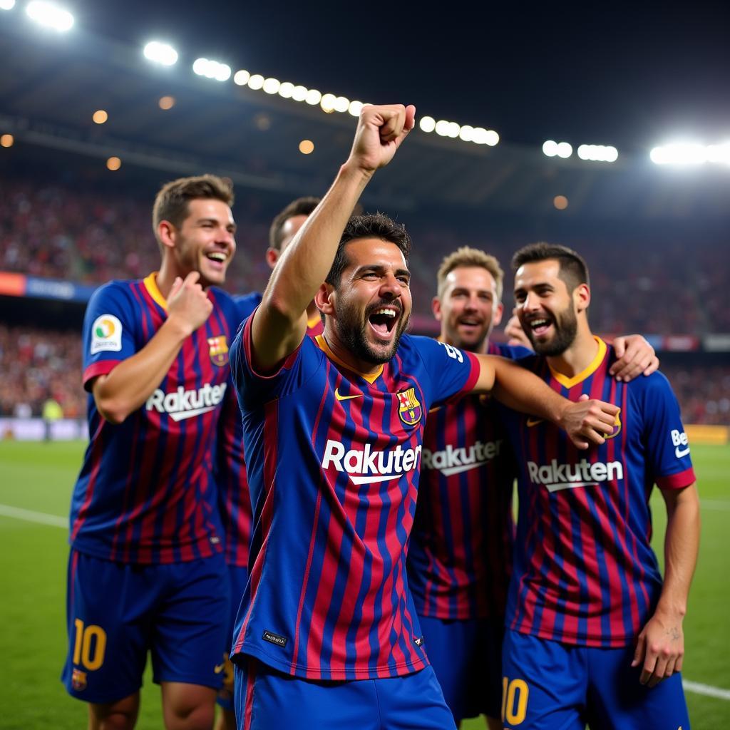 Bravo Barcelona Ăn Mừng Chiến Thắng