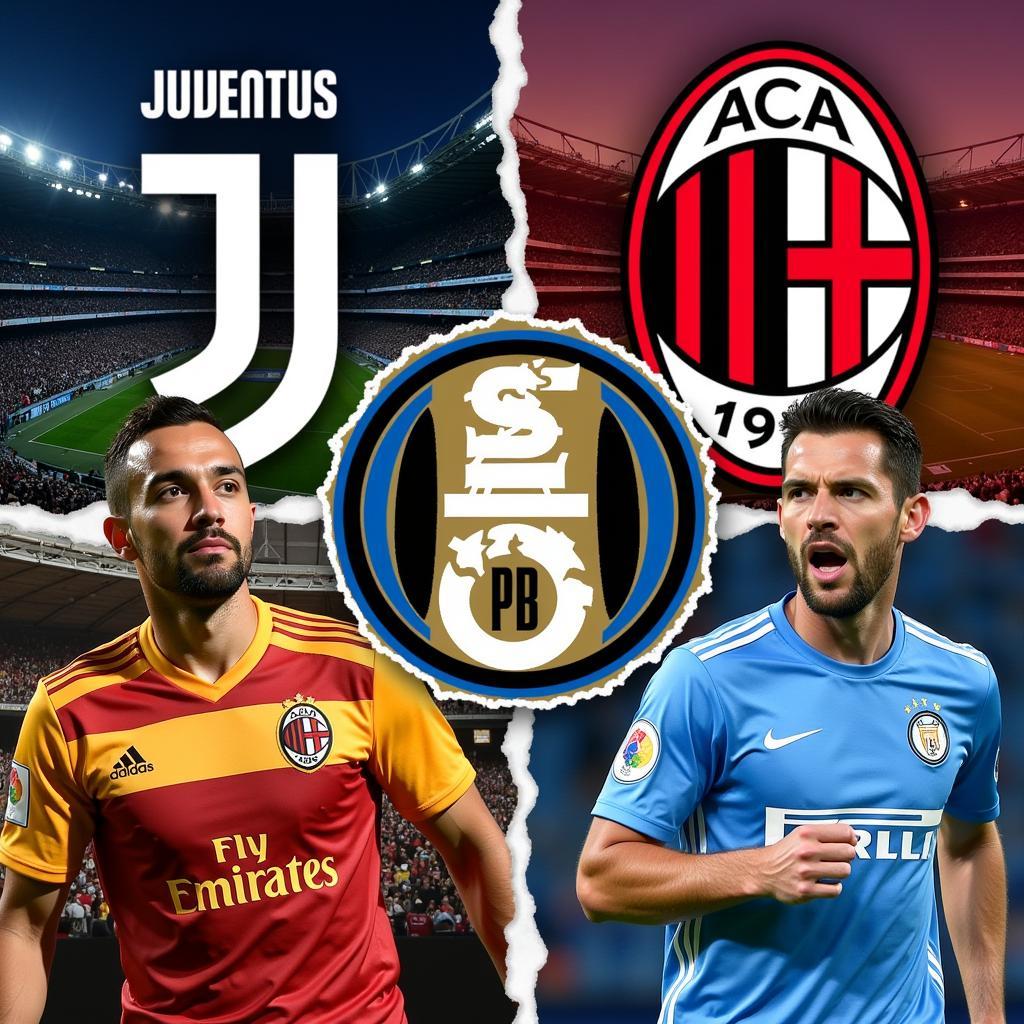 Các câu lạc bộ hàng đầu Serie A và logo của họ