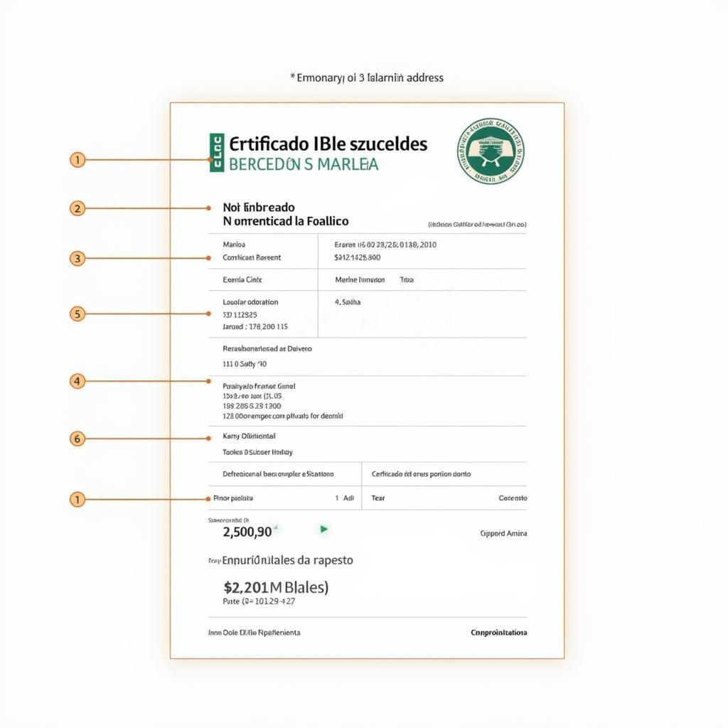 Mẫu Certificado IBI Barcelona