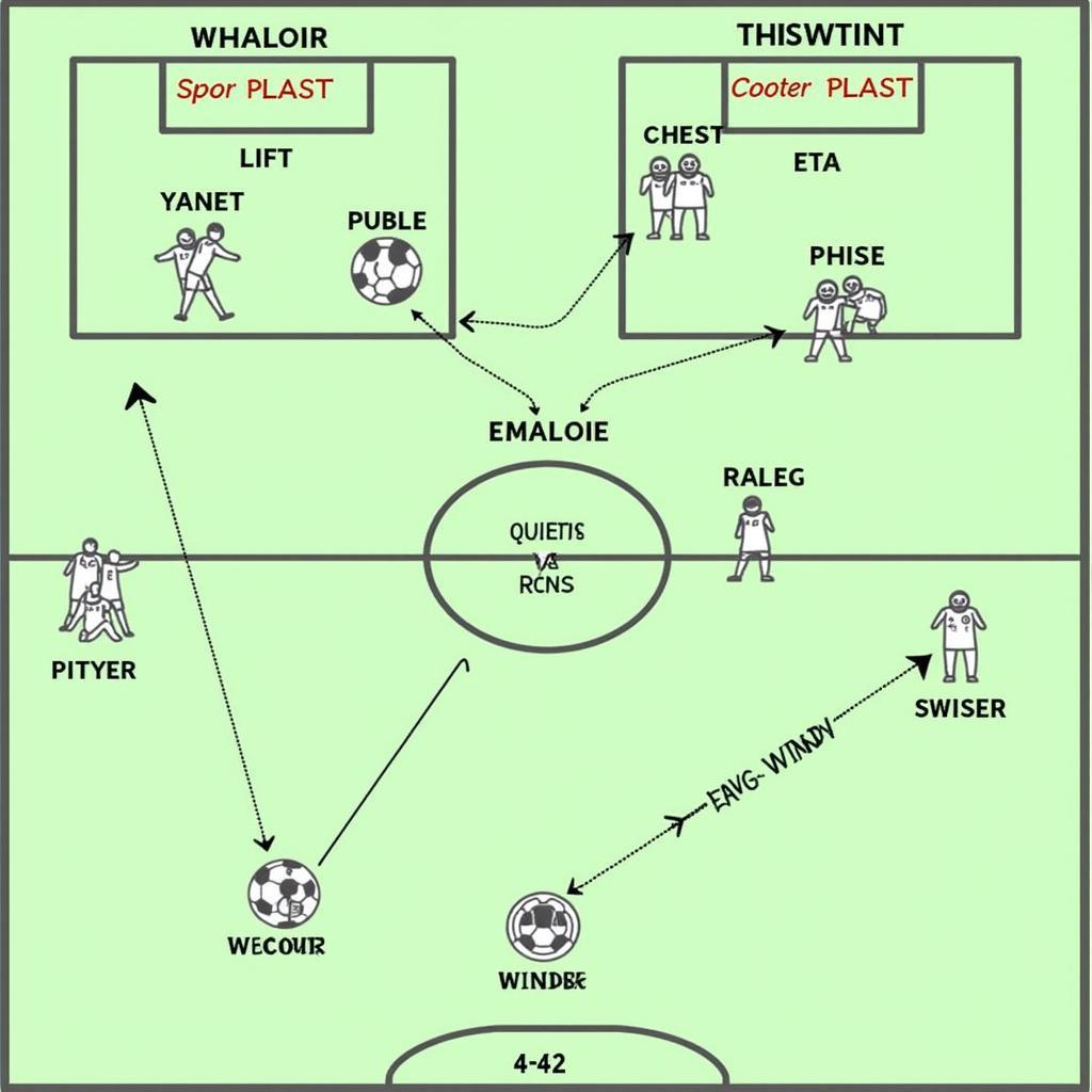 Chiến lược tấn công trong sơ đồ 4-4-2