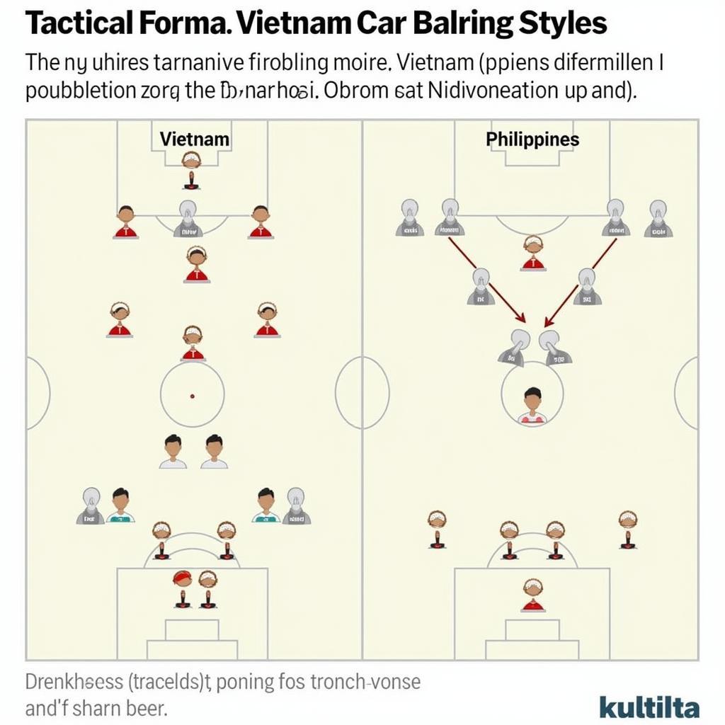So sánh chiến thuật giữa đội tuyển bóng đá Việt Nam và Philippines