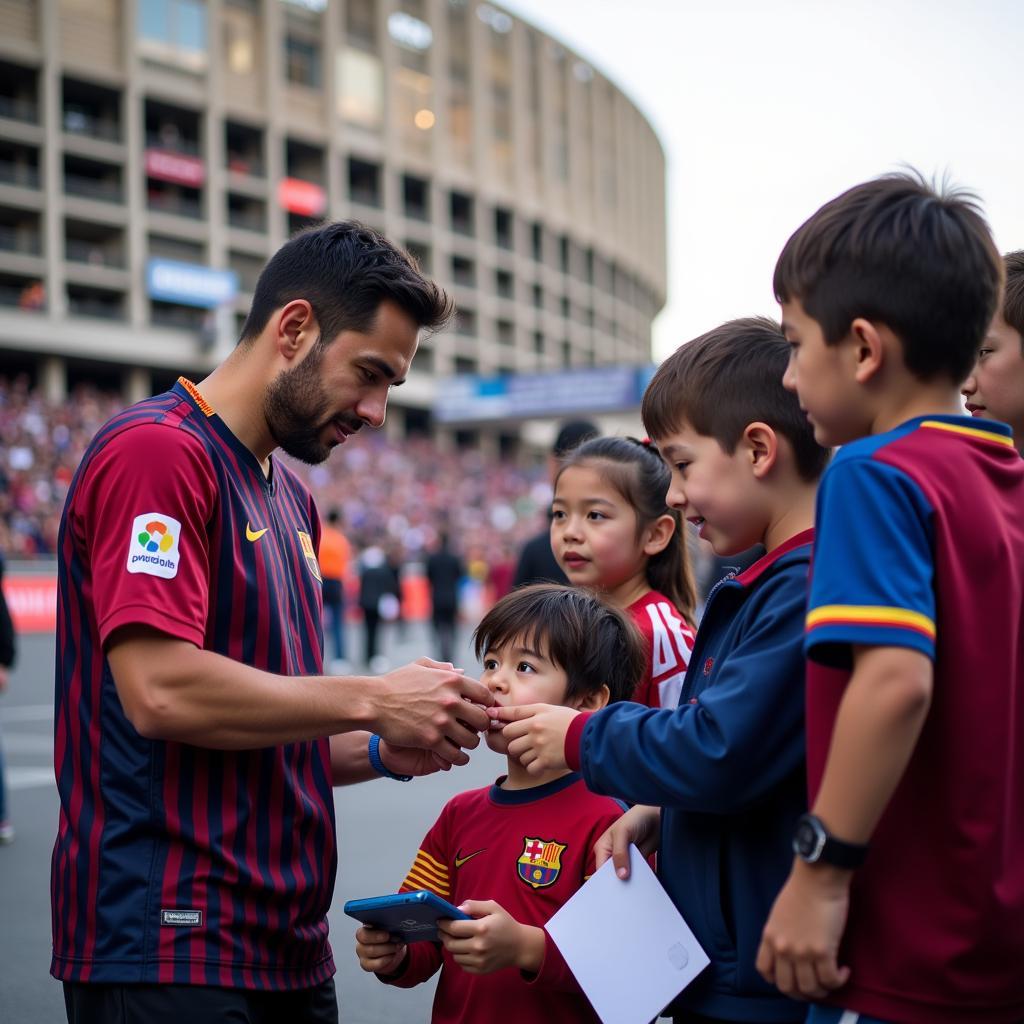 Claudio Bravo Ký Tặng Fan Hâm Mộ