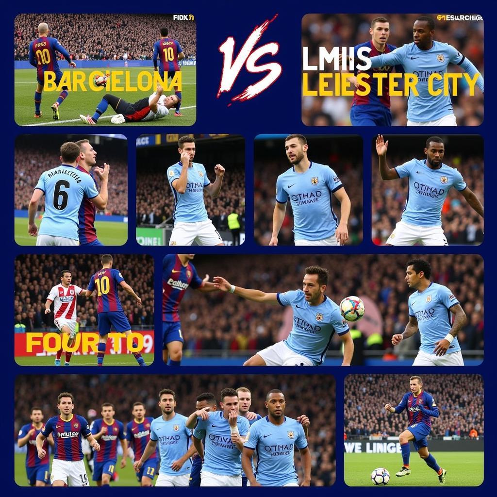 Đối đầu Barcelona Leicester City