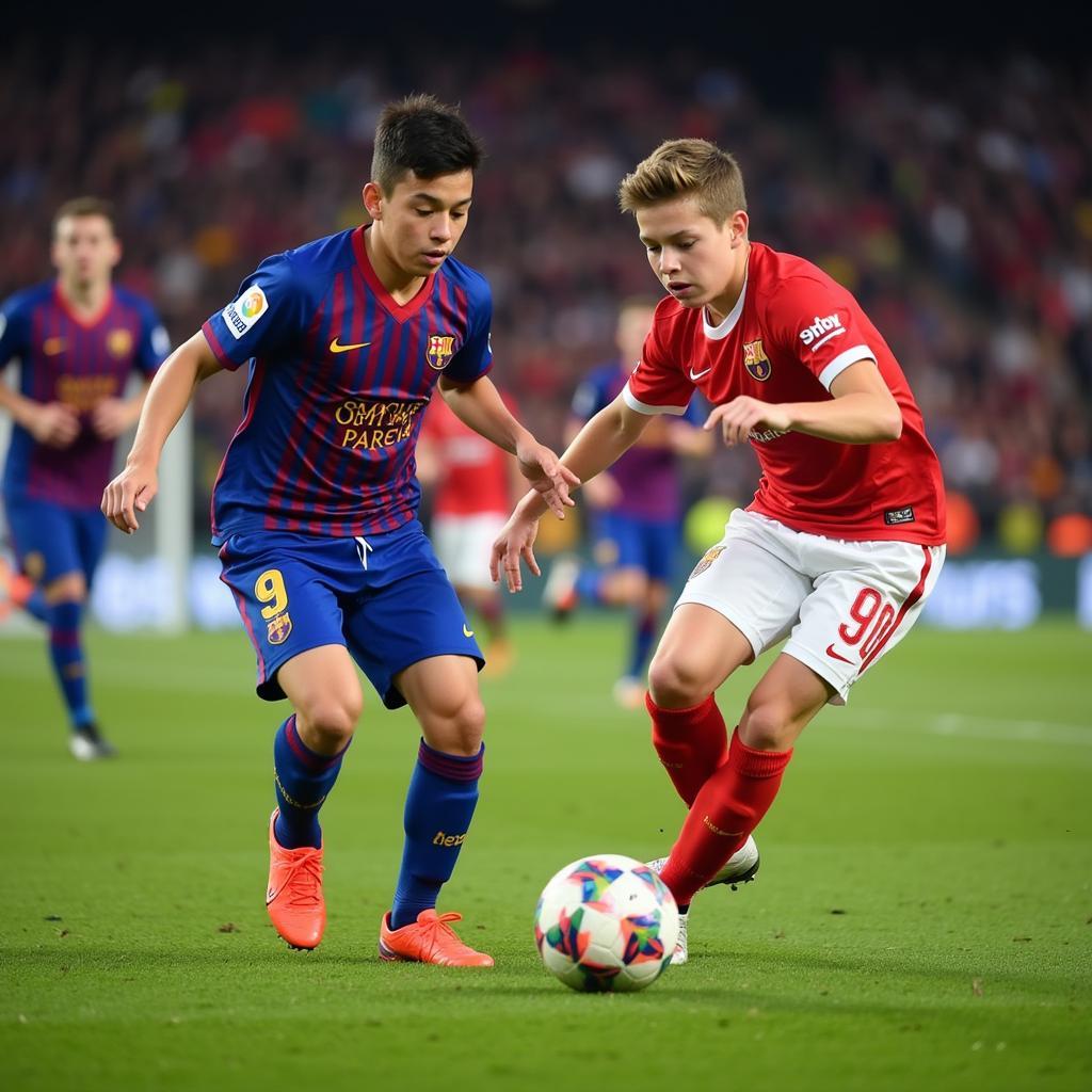 Trận đấu giữa FC Barcelona và Sevilla U9