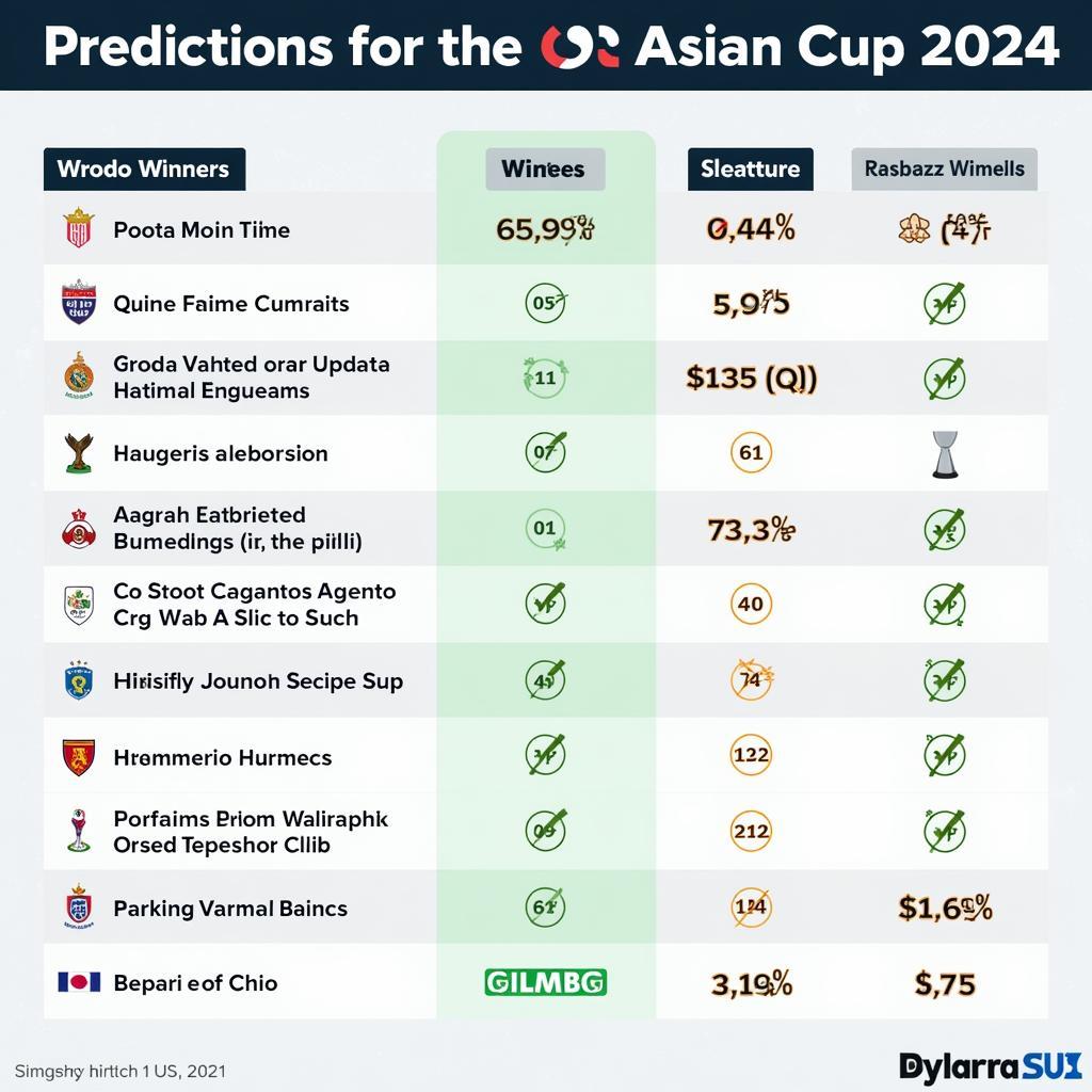 Dự đoán kết quả Asian Cup 2024