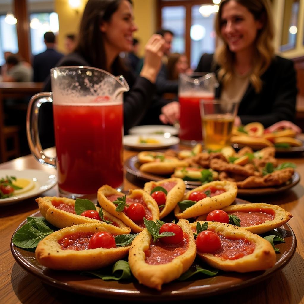 Eixample Barcelona restaurants offering tapas and sangria