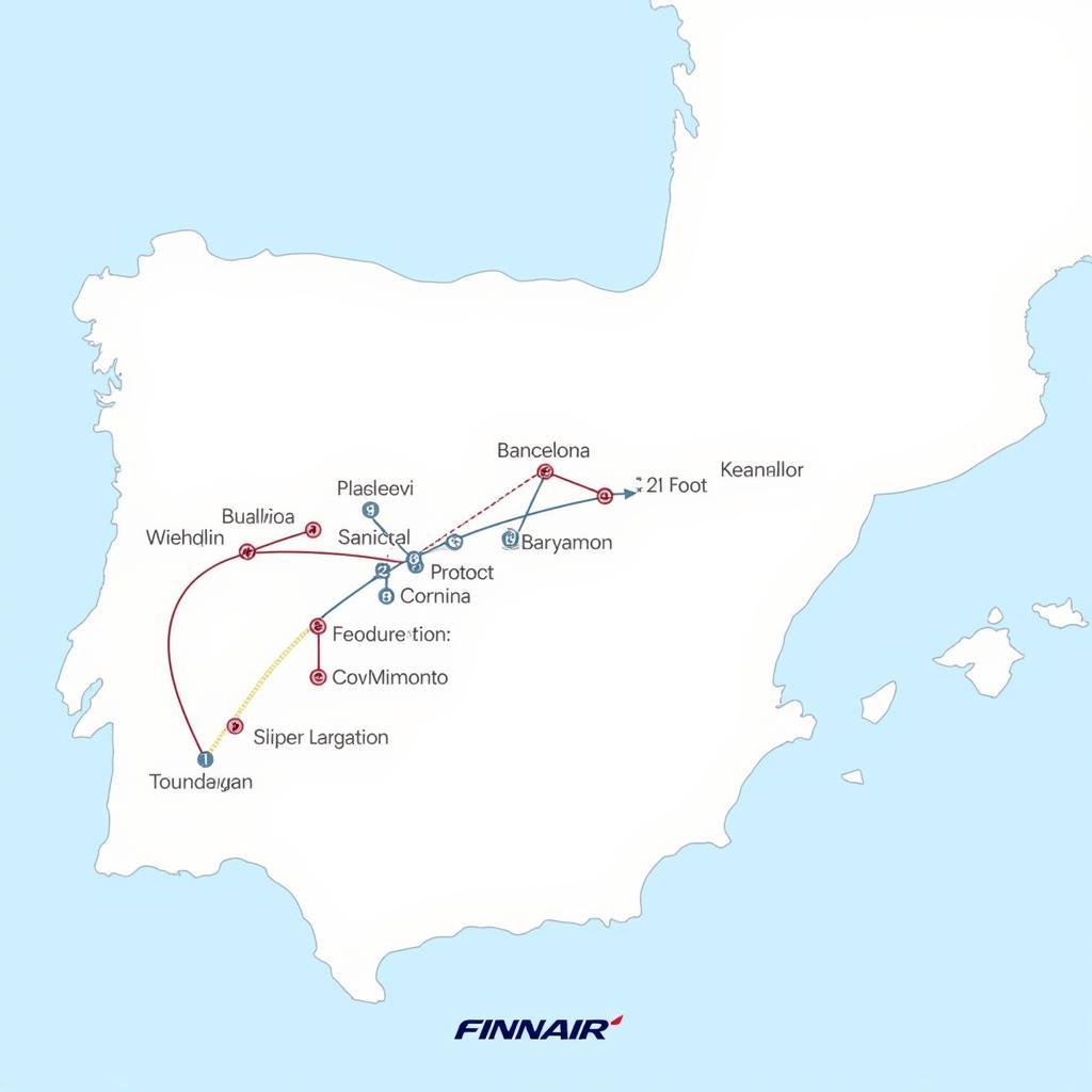 Hành trình bay Finnair đến Barcelona