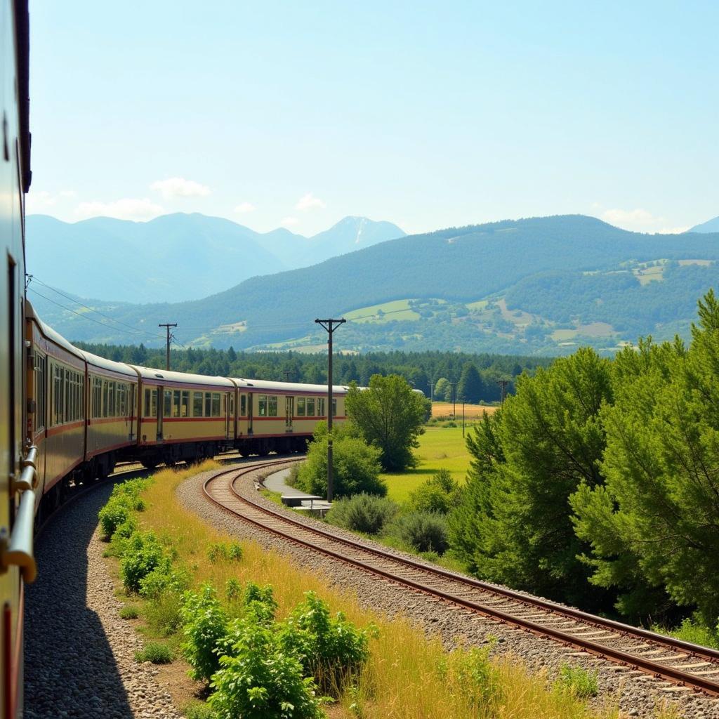 Scenic train journey from Florence to Barcelona