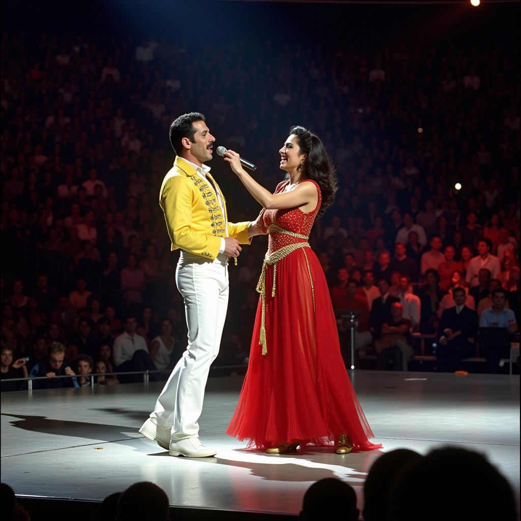 Freddie Mercury và Montserrat Caballé biểu diễn tại Thế vận hội Barcelona 1992