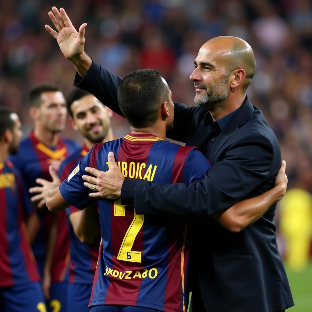 Pep Guardiola Farewell Barcelona