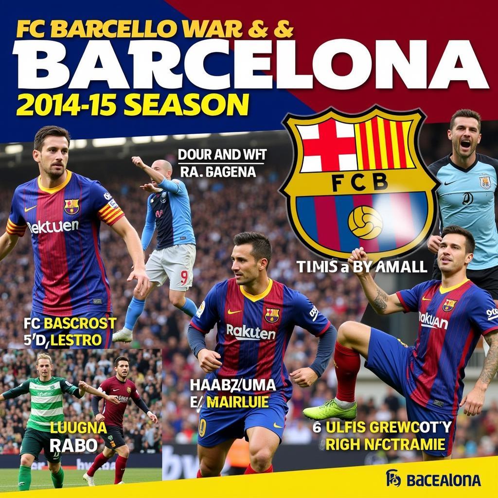 Hành trình ăn ba của Barcelona mùa giải 2014-15