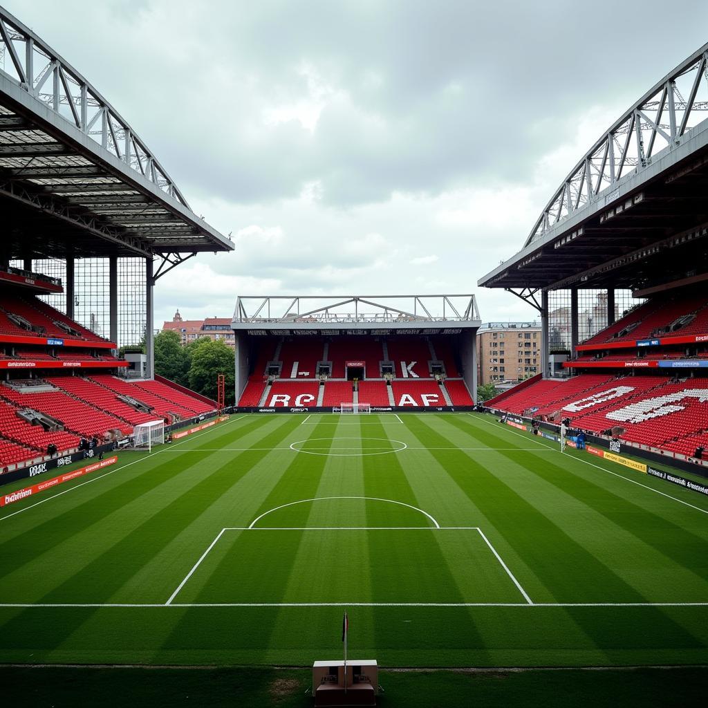 Hình nền sân bóng đá Old Trafford cổ điển