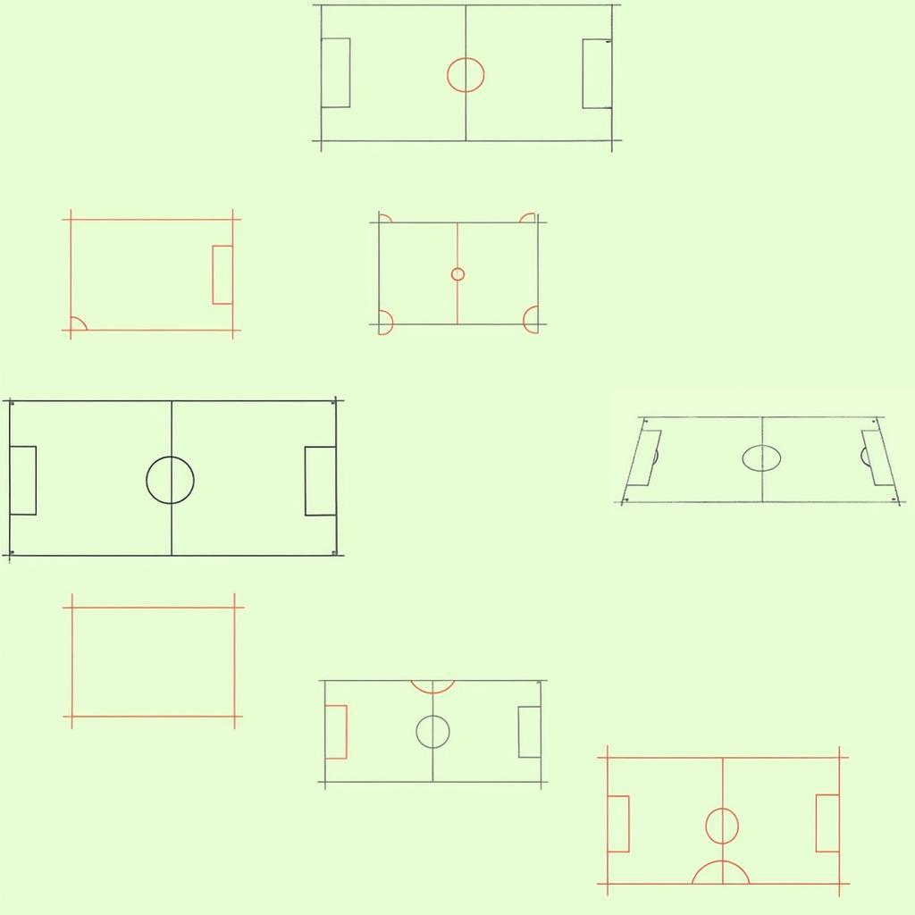 Hướng dẫn vẽ sân bóng đá 11 người từng bước chi tiết