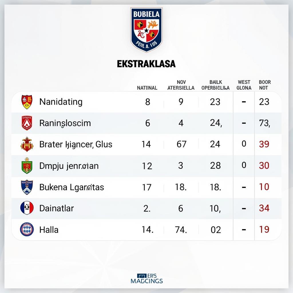 Kết Quả Bóng Đá Ba Lan Ekstraklasa