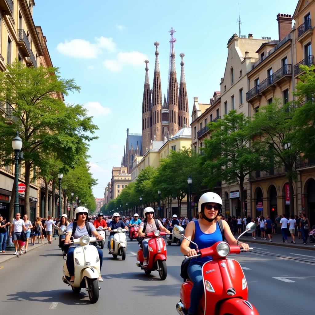 Khám phá Barcelona với Vespa Tour: Hướng dẫn chi tiết về các tour Vespa, giá cả, và kinh nghiệm.