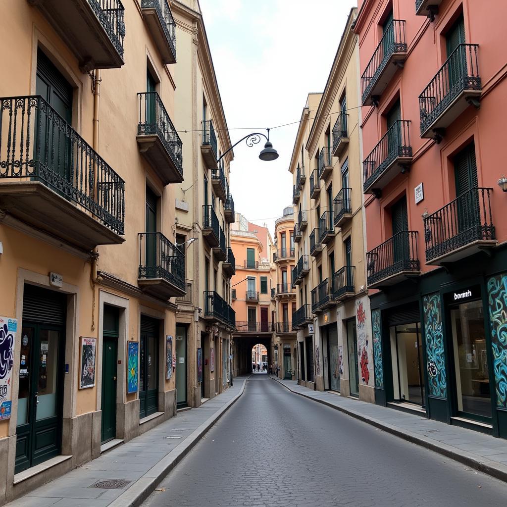 Không gian văn hóa Carrer de Tanger Barcelona