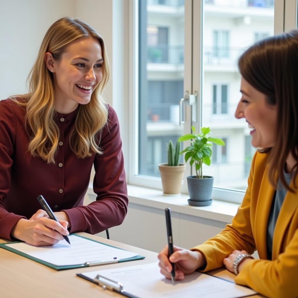 Signing a Rental Agreement in Barcelona