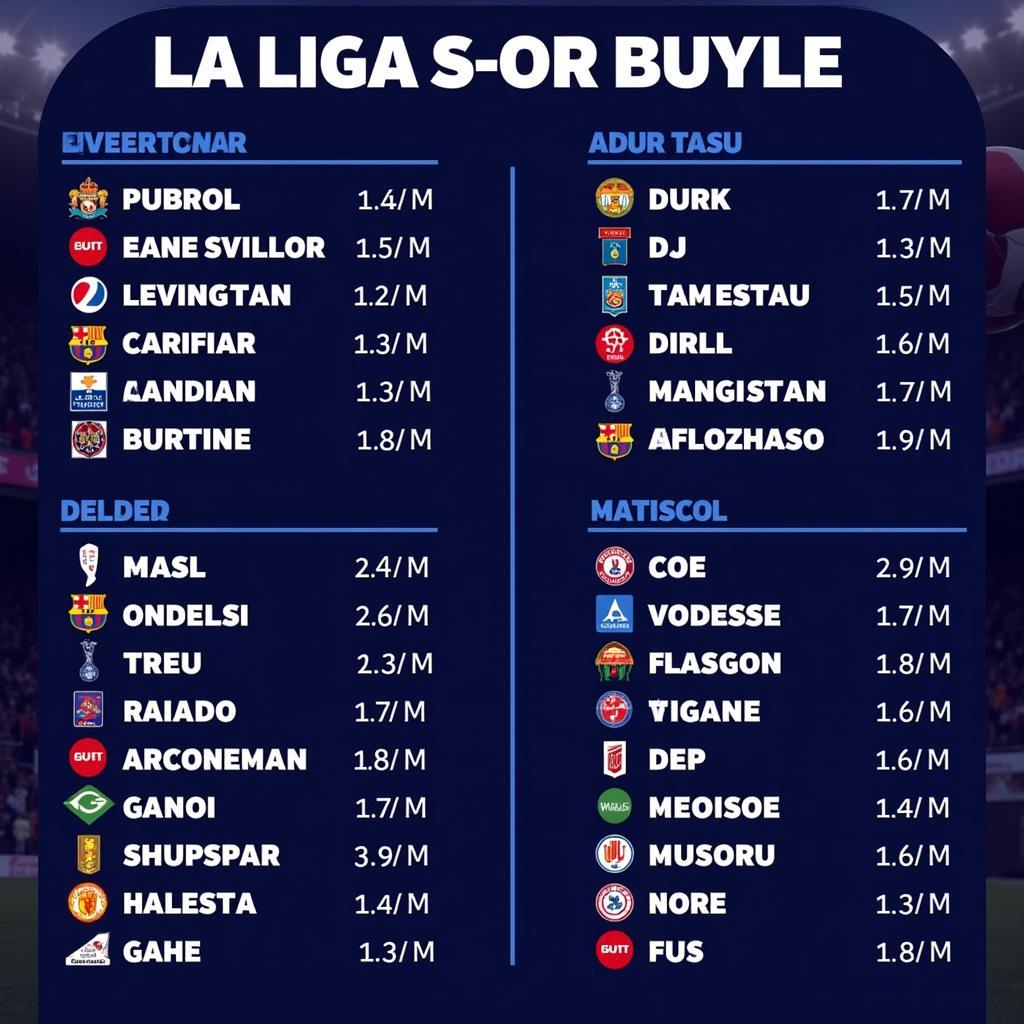 Lịch thi đấu La Liga