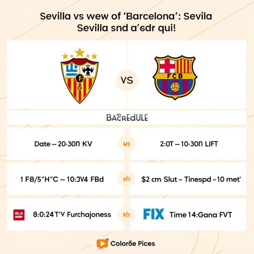 Lịch thi đấu Sevilla vs Barcelona và kênh phát sóng