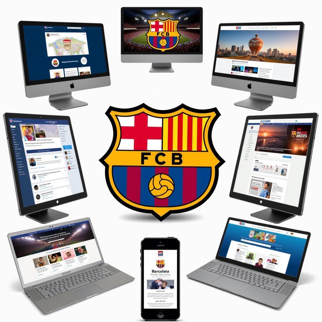 Logo Barcelona Trên Các Nền Tảng Kỹ Thuật Số