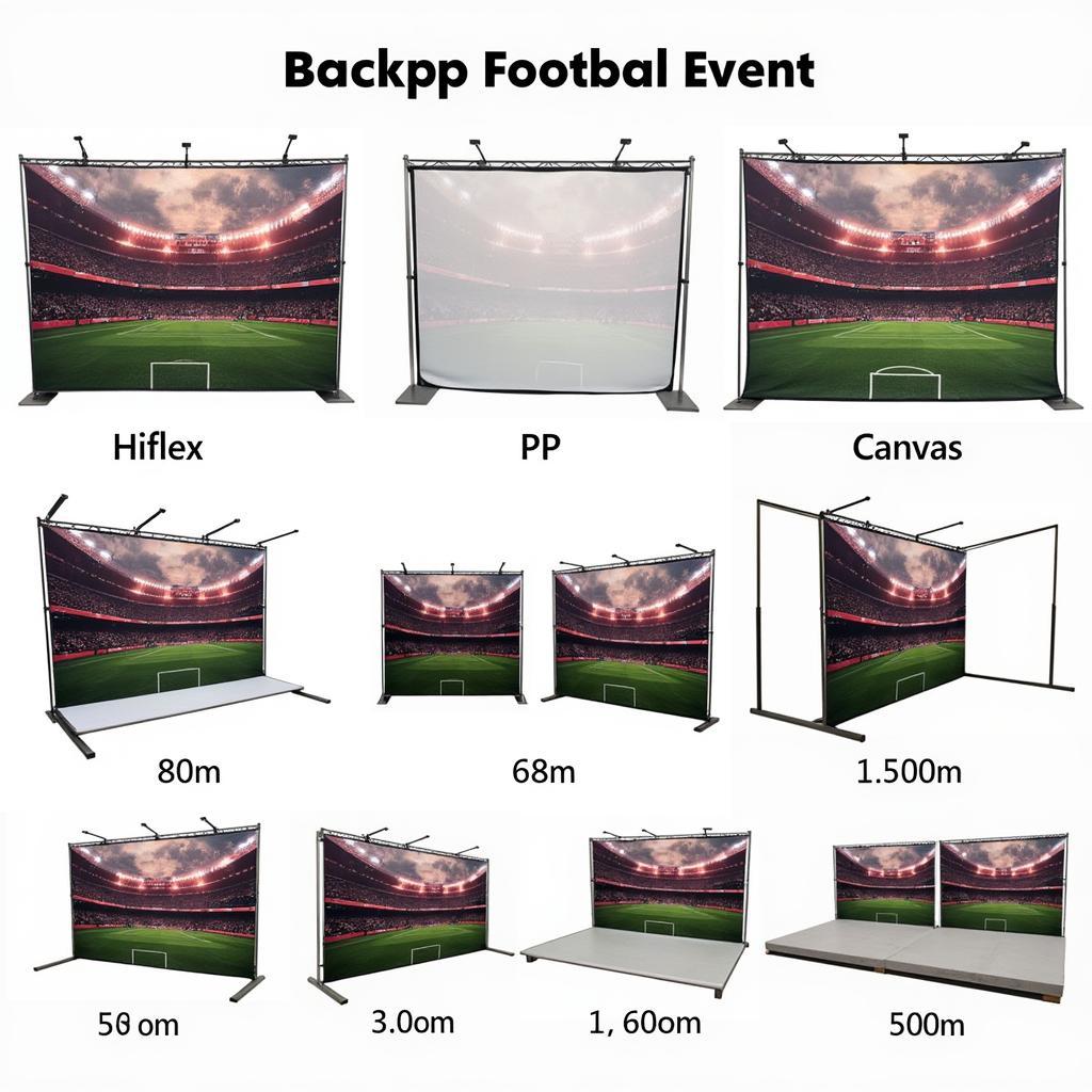 Lựa chọn chất liệu backdrop bóng đá