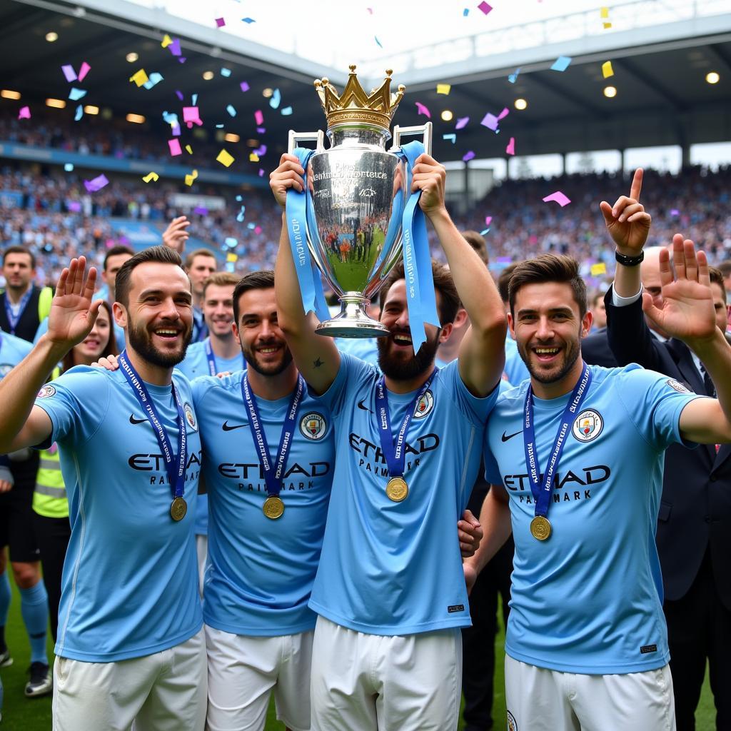 Manchester City vô địch Ngoại hạng Anh 2018