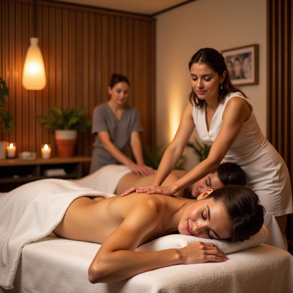 Massage đôi thư giãn tại Barcelona