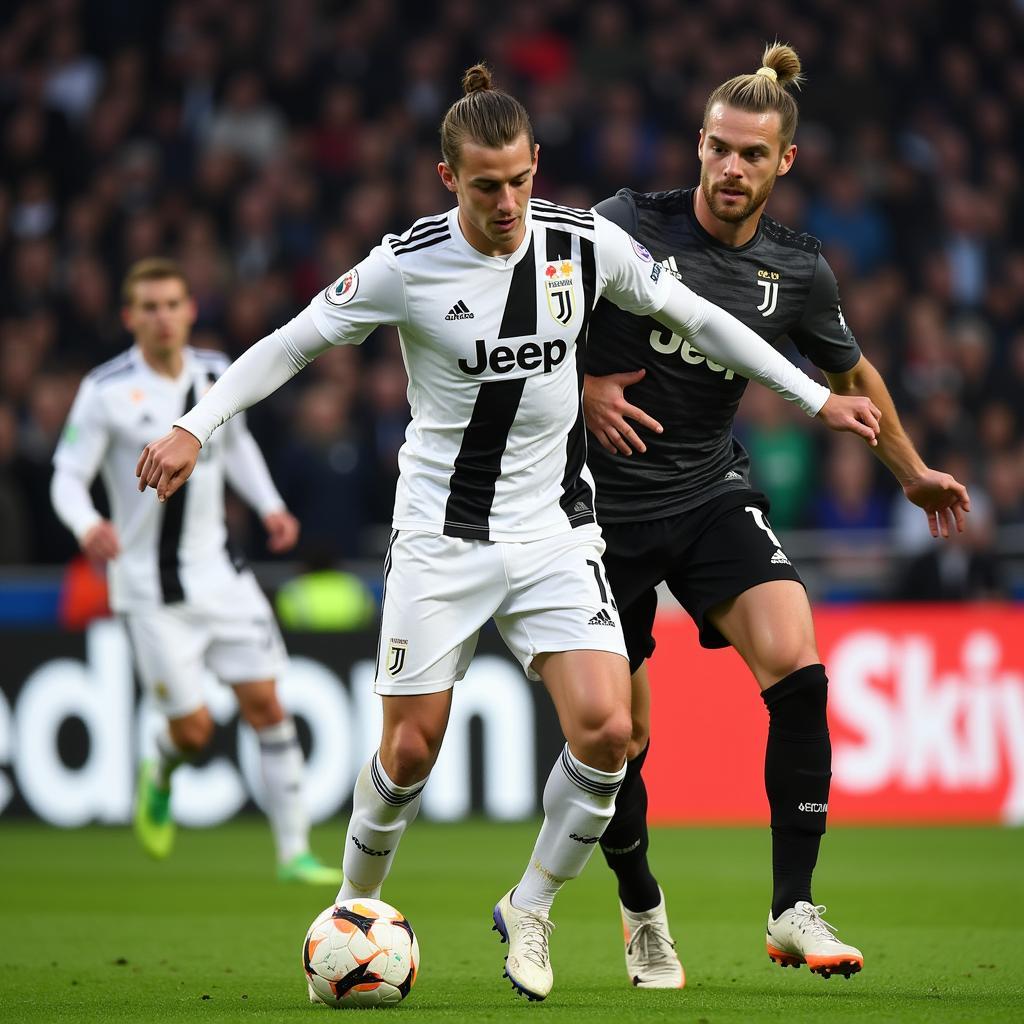 Matthijs de Ligt playing for Juventus