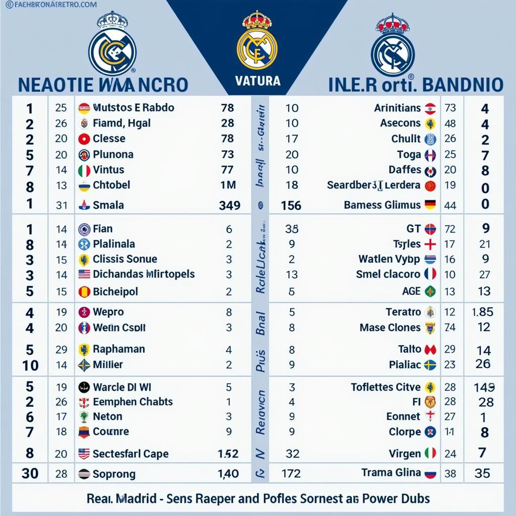 Lịch sử đối đầu giữa MC và Real Madrid