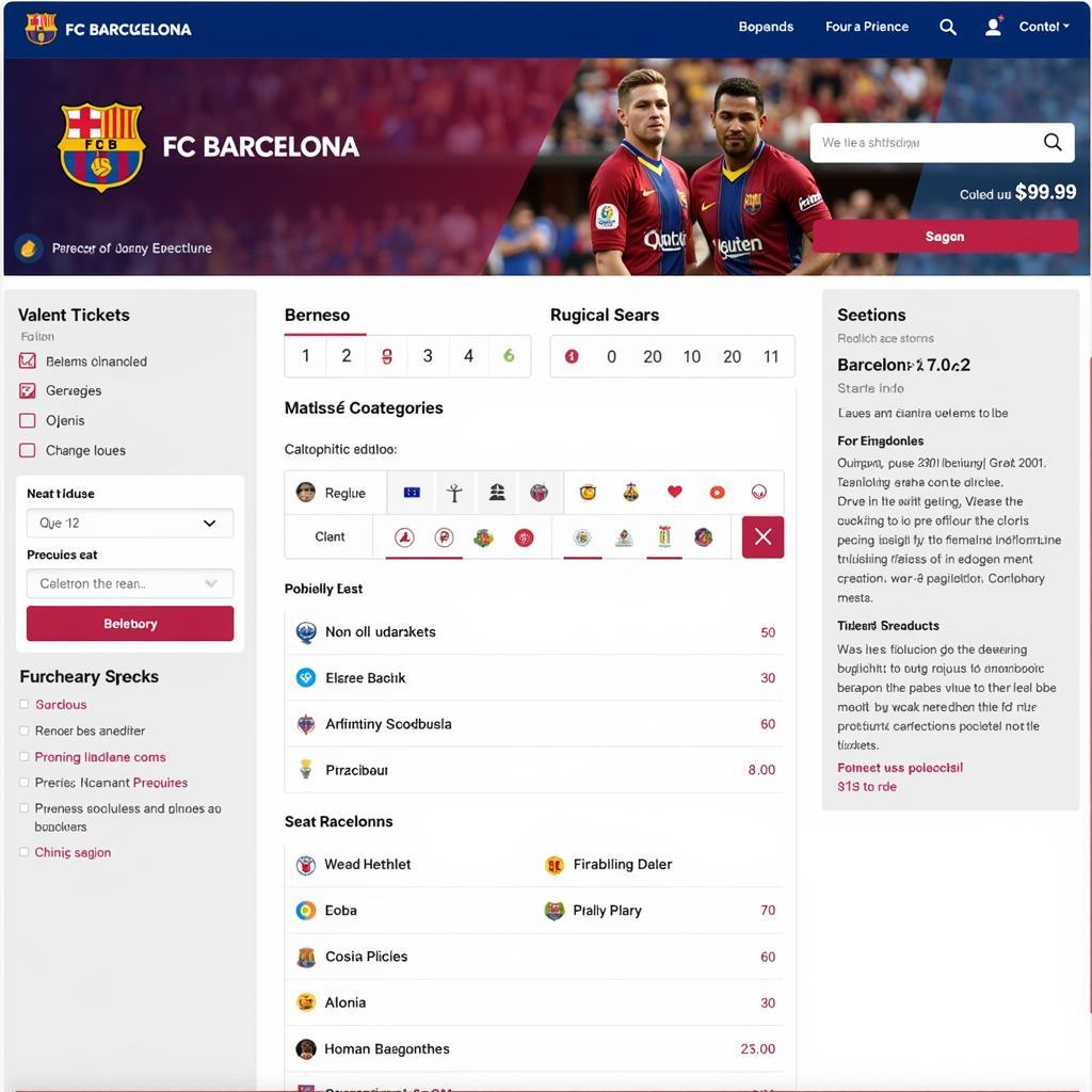 Hướng dẫn mua vé xem trận đấu của FC Barcelona trên website