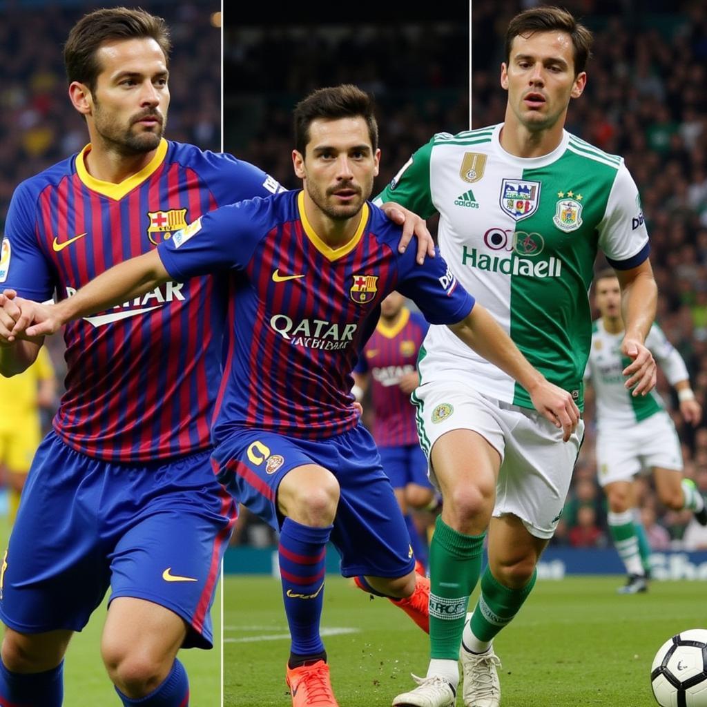 Những ngôi sao sân cỏ trong trận đấu FC Barcelona và Betis