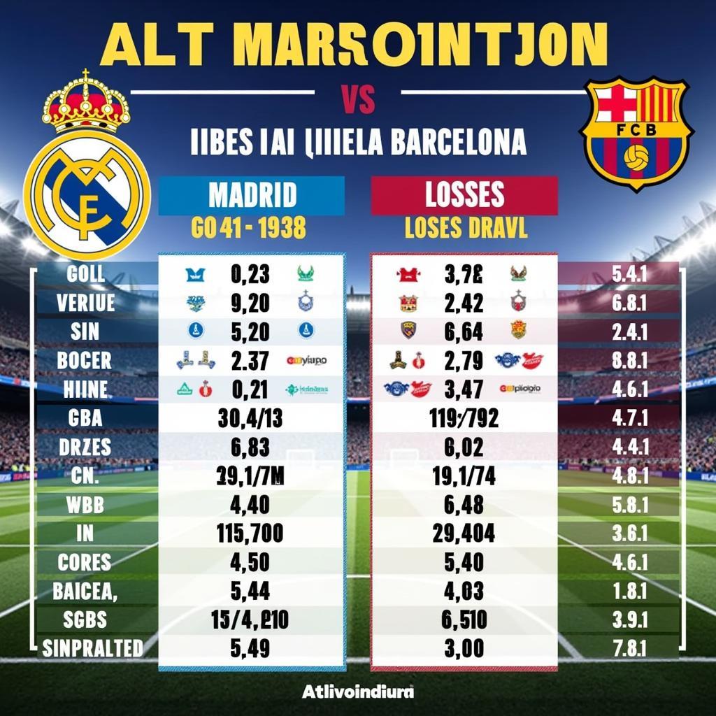 Nhận định Alt Madrid vs Barcelona: Lịch sử đối đầu giữa hai đội bóng