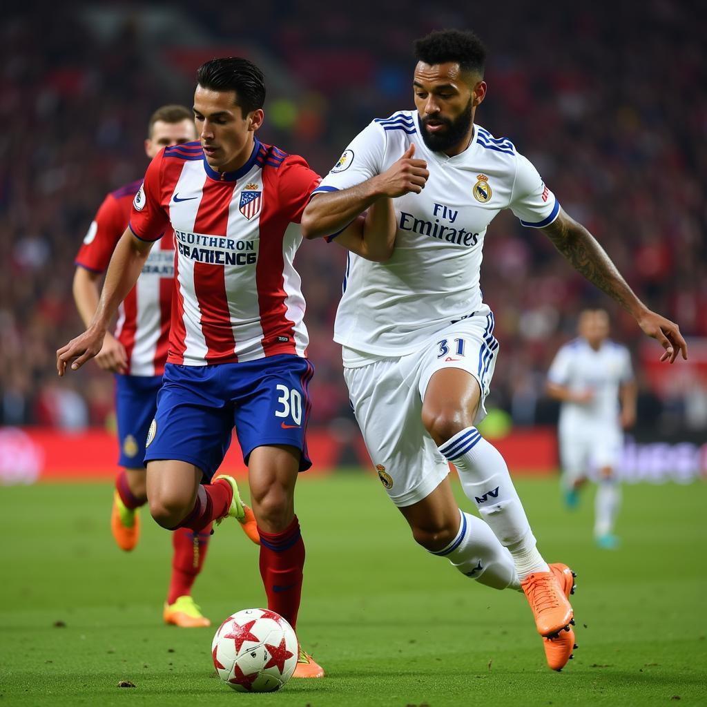 Những Pha Tranh Chấp Quyết Liệt Real Madrid Atletico Madrid