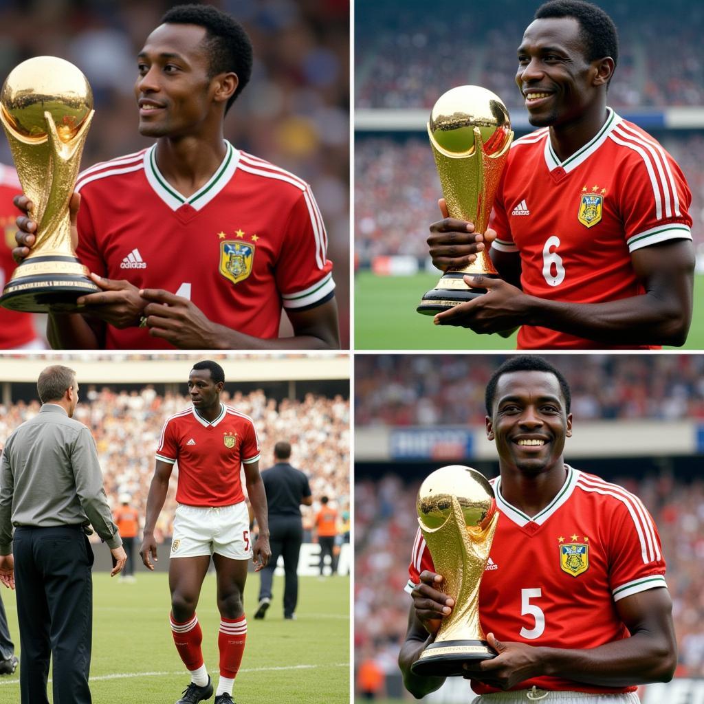 Pelé nâng cúp World Cup