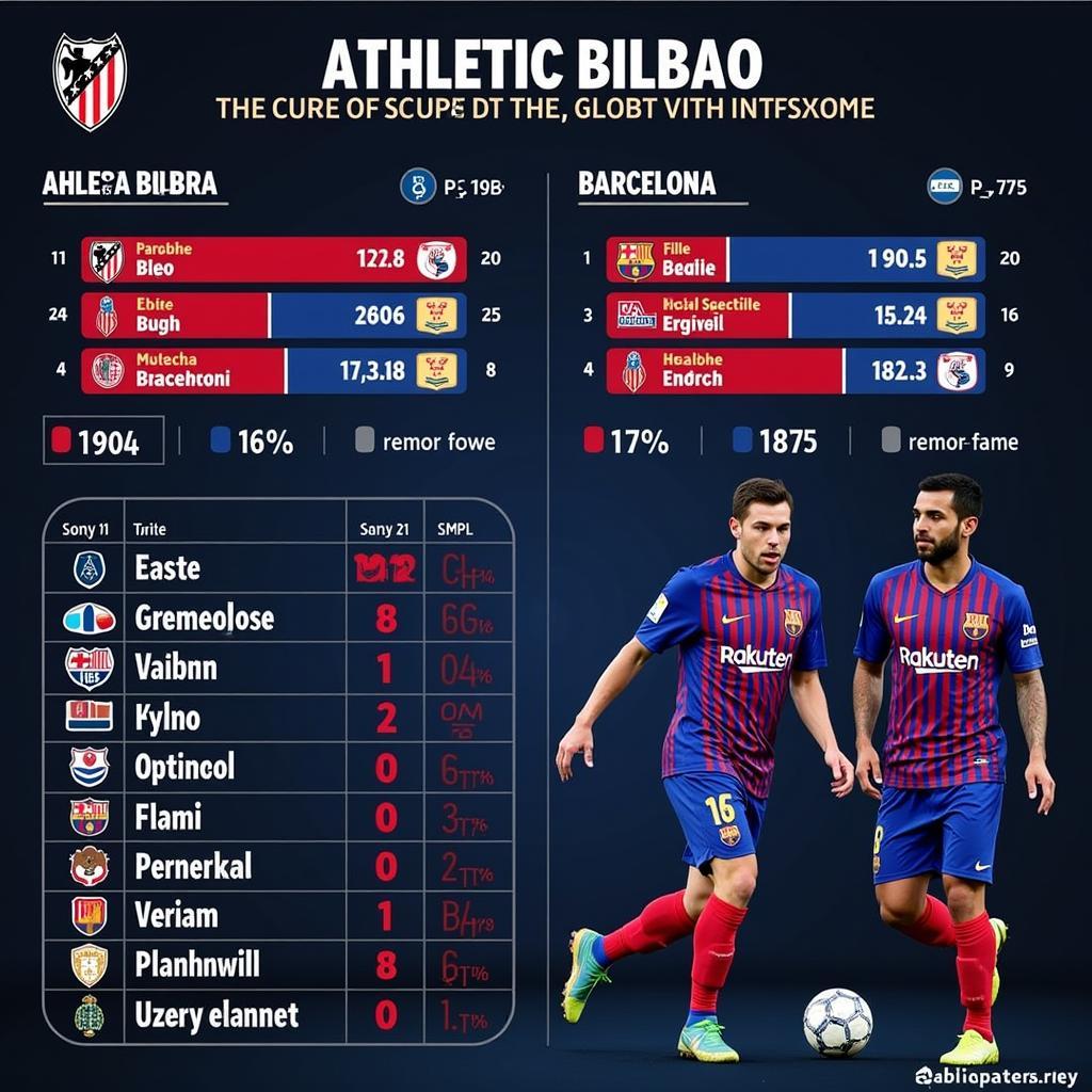 Phân tích Athletic Bilbao đấu với Barcelona