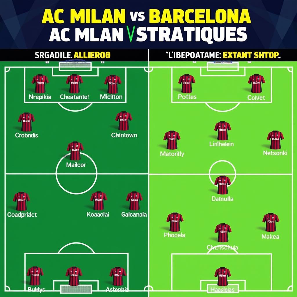 Phân tích chiến thuật AC Milan và Barcelona