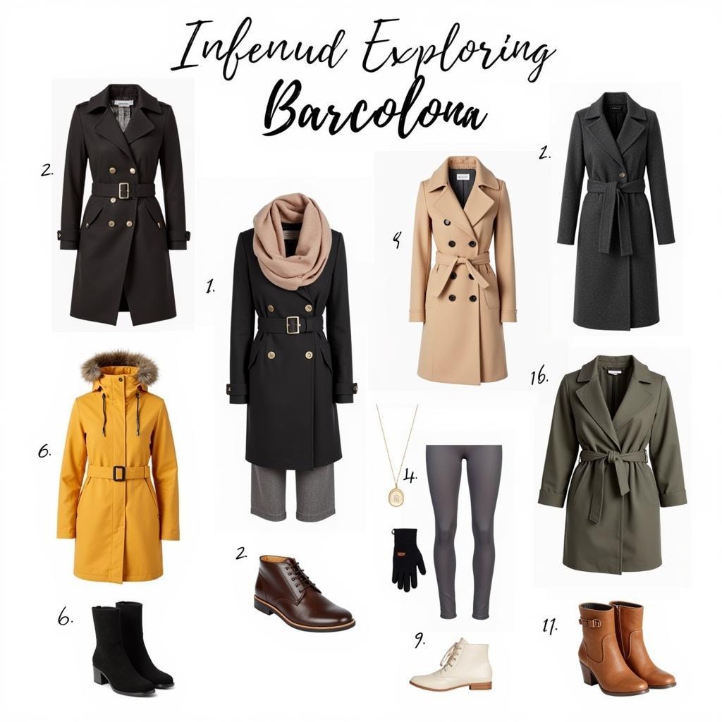 Barcelona Winter Clothing Travel Fashion