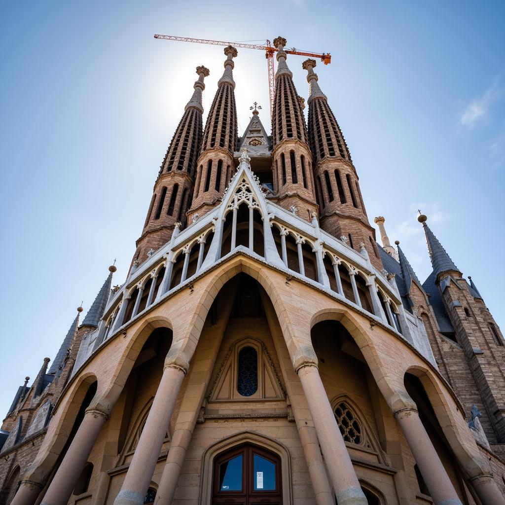 Sagrada Familia với kiểu kiến trúc độc đáo