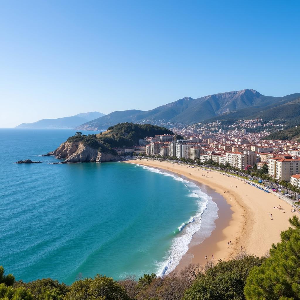 La Concha Beach in San Sebastian