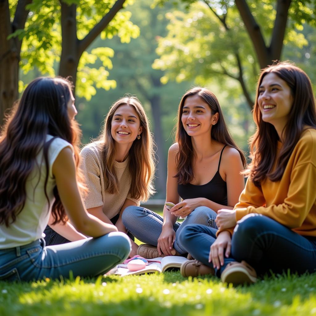 International students in Barcelona