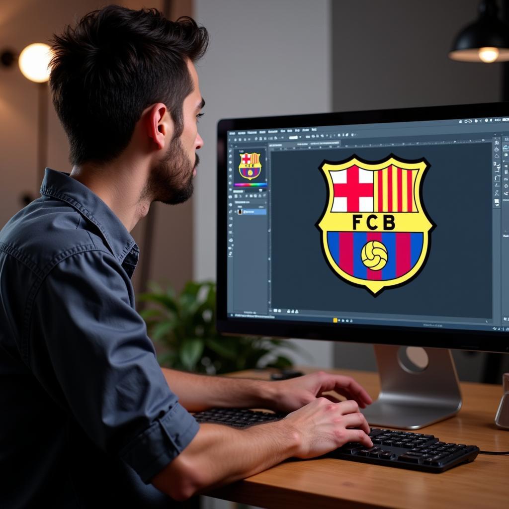 Sử dụng Vector Logo Barcelona trong thiết kế